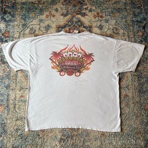 Vintage Hard Rock Cafe Flames Logo T-shirt Size XL